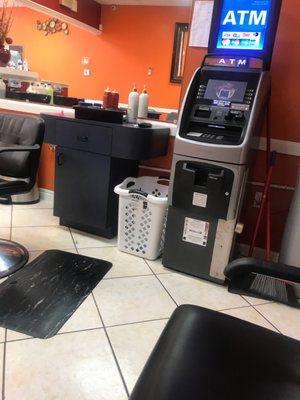 The salon only accepts Cash If you don't have cash, ATM machine is inside salon & fee is $2.50.  Paid $100 for relaxer and blowout.