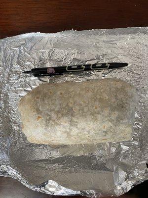 $8 for pen sized Burrito