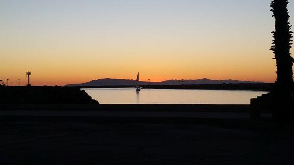 Sunset at Channel Islands Harbor entry