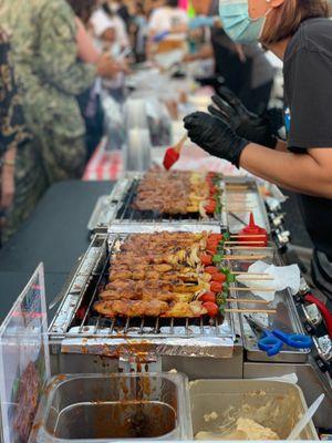 These were one of the best skewers I've had in a while! Well marinated and no more than $3.50 each!