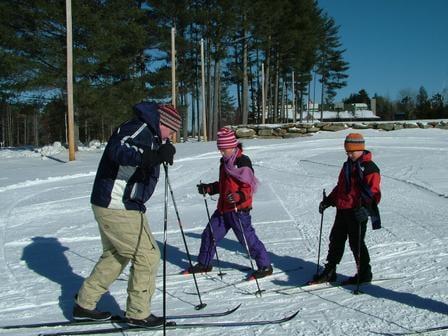 Ski lessons are available for all ages.