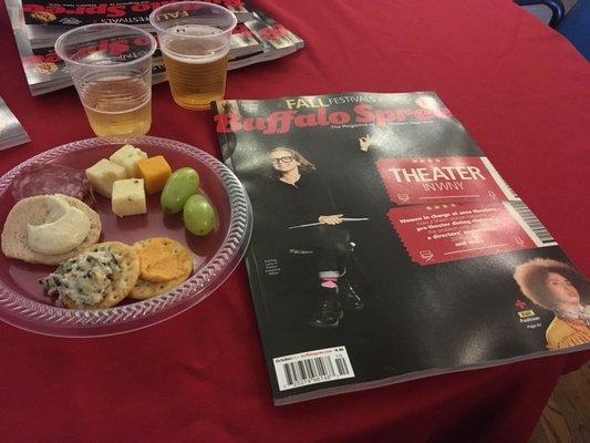 Buffalo Spree magazine, samples from Community Beer Works, and some light apps