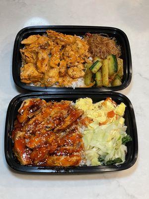 Creamy 5x Spicy Chicken and Tokyo Chicken.