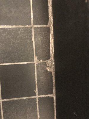 Poor grouting job