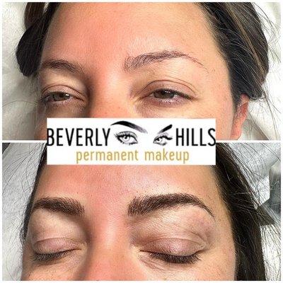 Microblading before and after