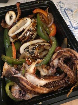 Grilled squid