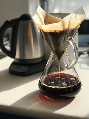 Coffee done with Chemex coffeemaker