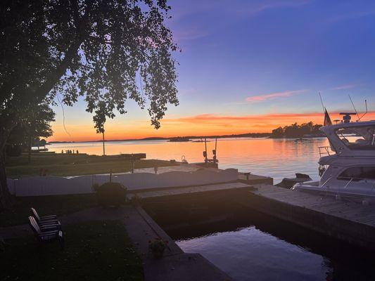 Thousand Island Sunset from the dining room