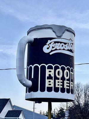 You'll know you arrived when you see the frosty mug.