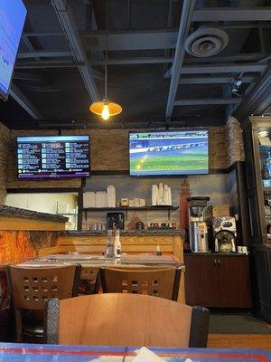 Sports T.V. & beer menu