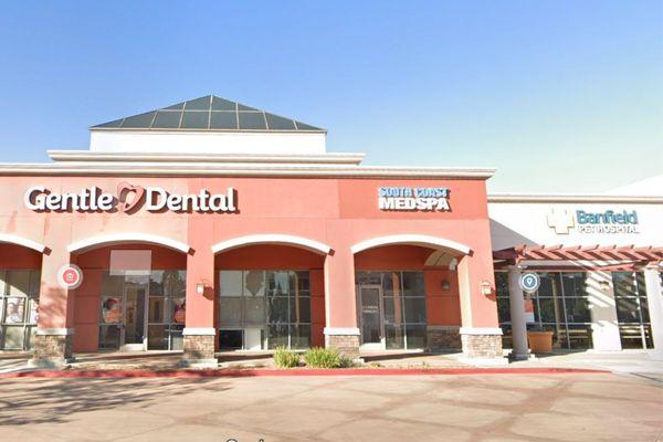 South Coast MedSpa Location Exterior.  Located in the Brea Marketplace near Target and Sprouts