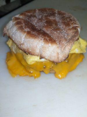 Sausage egg and cheese mcmuffin