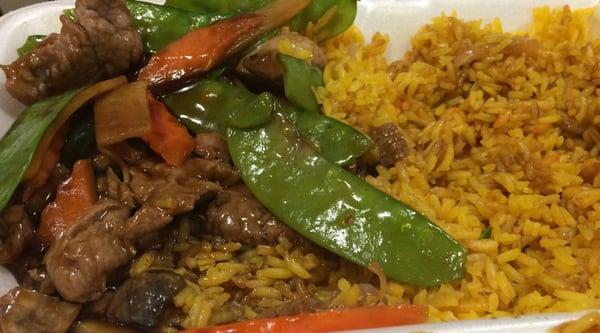 Beef w/snow peas (lunch special)