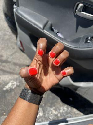 Gel mani for vacation