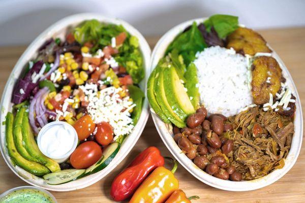 Latin Bowl & Vegetarian Bowl