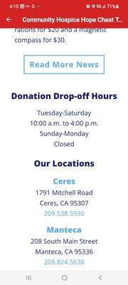 Although the website states they accept donations til 4pm when I showed up at 330pm I was told they only accept donations til 3pm.