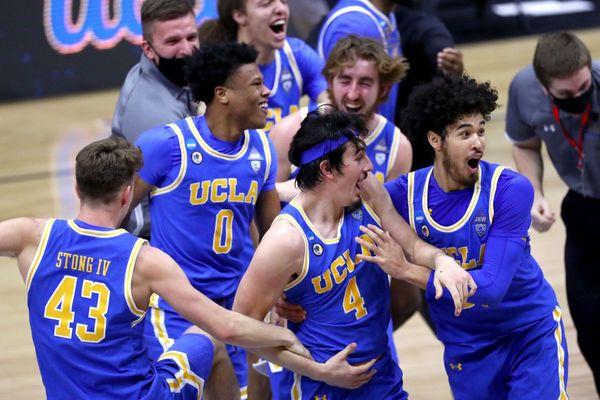 UCLA, 2021 edition. What a fun team to watch. Johnny Juzang, Jaime Jaquez Jr, and coached by Mick Cronin.