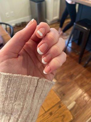 Beautiful French manicure