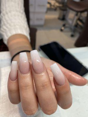 Natural nude ombre