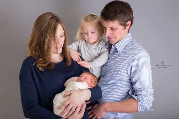 4 Day Old Newborn & Family Session in Rockford, MI