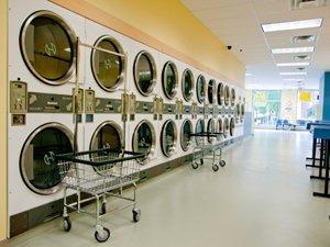 New Equipment installed at the opening of the Laundromat Laundromat is very clean and offers good running equipment.