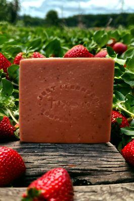 Strawberry Gelato. This is one of their goats milk soaps.