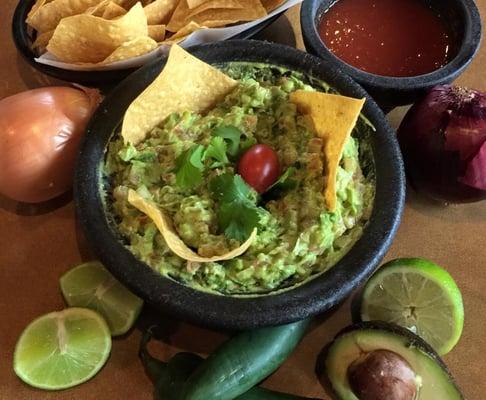 Tableside guacamole made fresh !