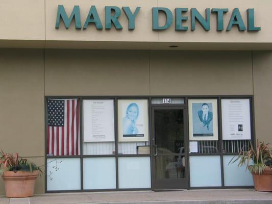 Mary Dental front door.