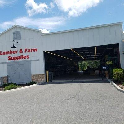 Check out that fully stocked lumber area. Everything you need from light bulbs to farm supplies and more!