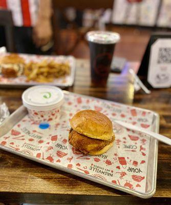 Spicy Butter Fried Chicken Sandwich