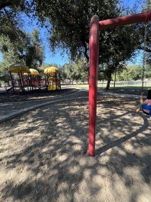 One of the few parks with a "littles" area covered in shade