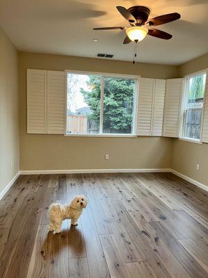 New hardwood floors