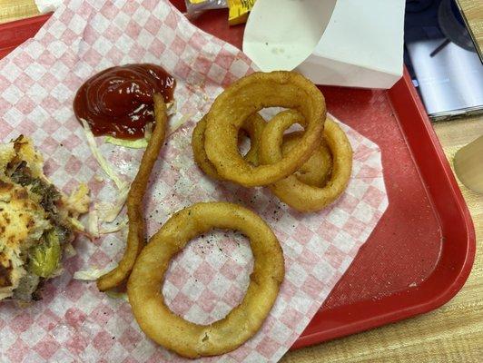 All the onion rings I got not many disappointed