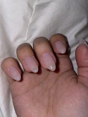 Hang nail forming & cuticles all cut