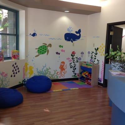 Children's play area in waiting room.