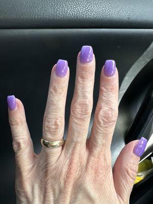 Purple nails