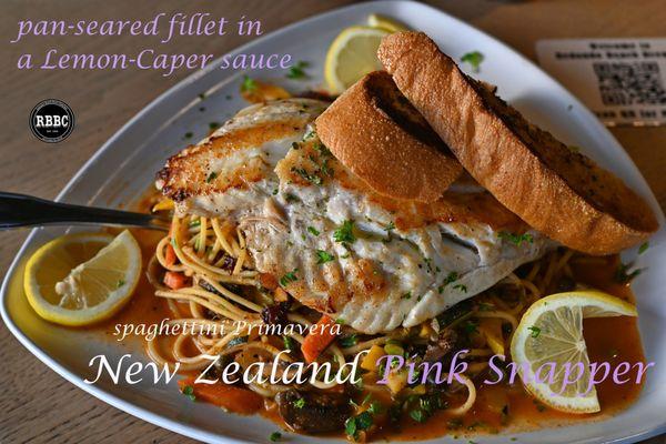 on Special Menu: New Zealand Pink Snapper