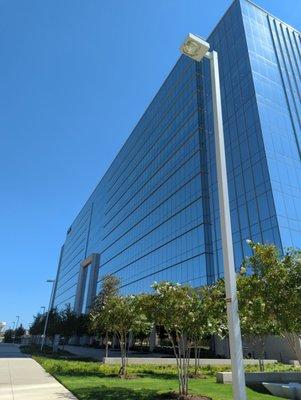 The New Dr Pepper building overlooks the Billion dollar Mile including the Dallas Cowboys facilities