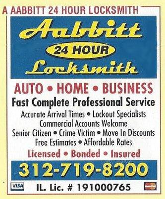 A-Aabbitt 24 Hour Locksmith Service