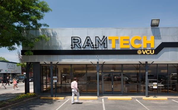 RamTech is located at 930 W. Grace St. in Richmond, directly behind Barnes & Noble @ VCU, between Harrison and Shafer Streets.