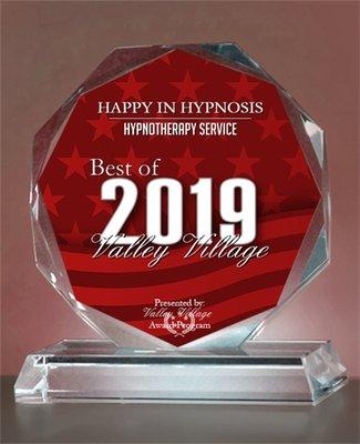 Best hypnotherapist in Valley Village 2019! Thank you to those who nominated me!#humbled