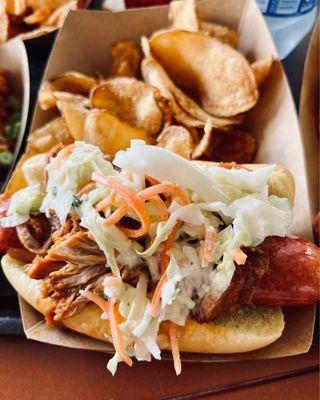 Barbecue slaw dog