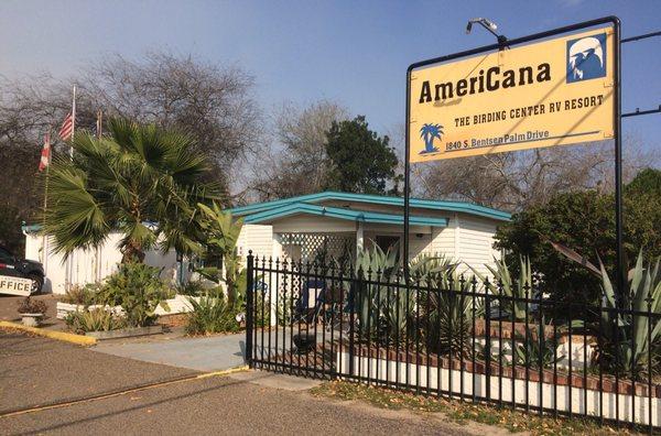 Entrance to AmeriCana RV Resort