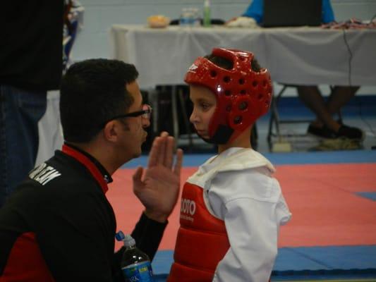 Coaching Iman at Norfolk tournament