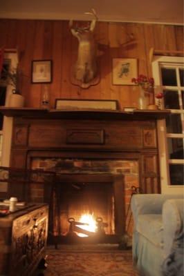 Fireplace in cooks cottage