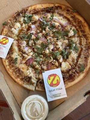 Chicken teriyaki pizza