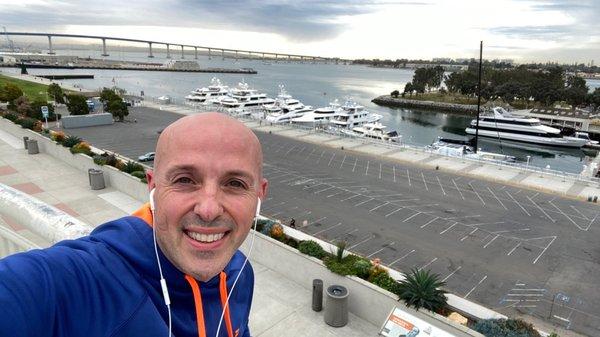 View of Coronado Bridge and the San Diego Bay.