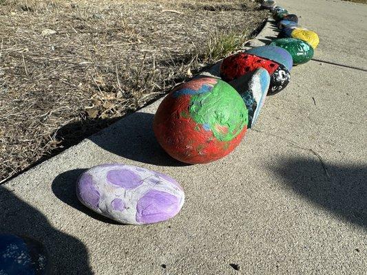 Just a few of Rosie's decorated rocks