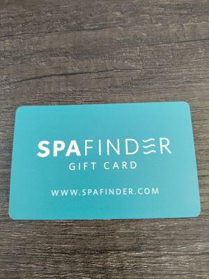 Accepting SpaFinder Gift Cards!!!