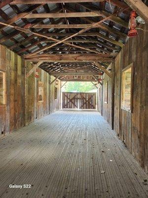 Covered bridge at Clifton Mill